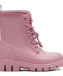 Little Kids Stamp Lace-Up Waterproof Ankle Boots