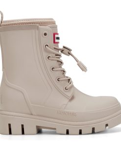 Little Kids Stamp Lace-Up Waterproof Ankle Boots