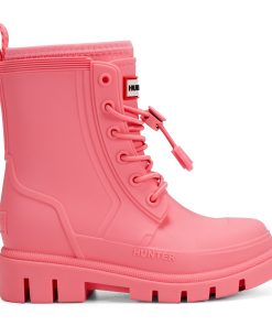 Little Kids Stamp Lace-Up Waterproof Ankle Boots