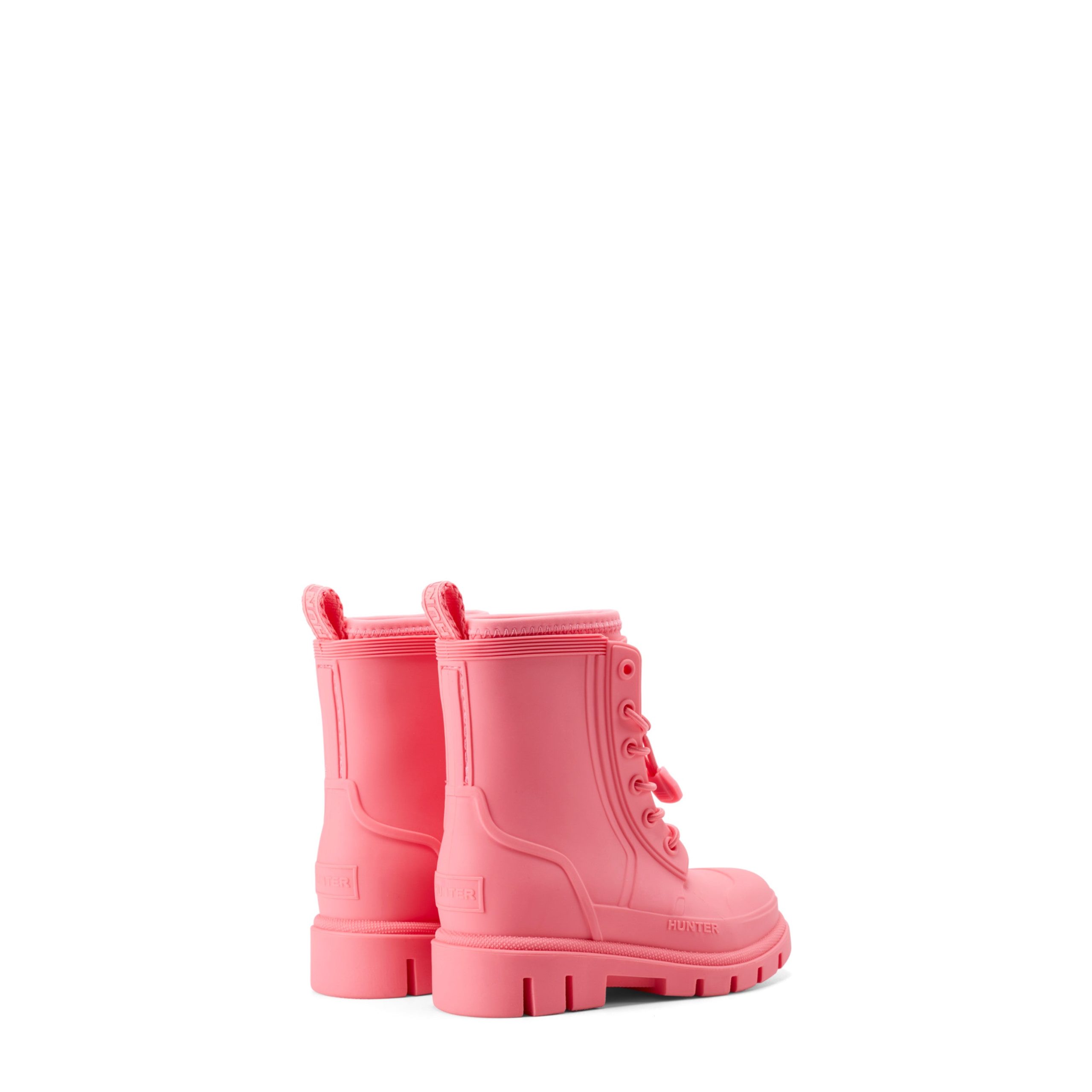 Little Kids Stamp Lace-Up Waterproof Ankle Boots - Image 3