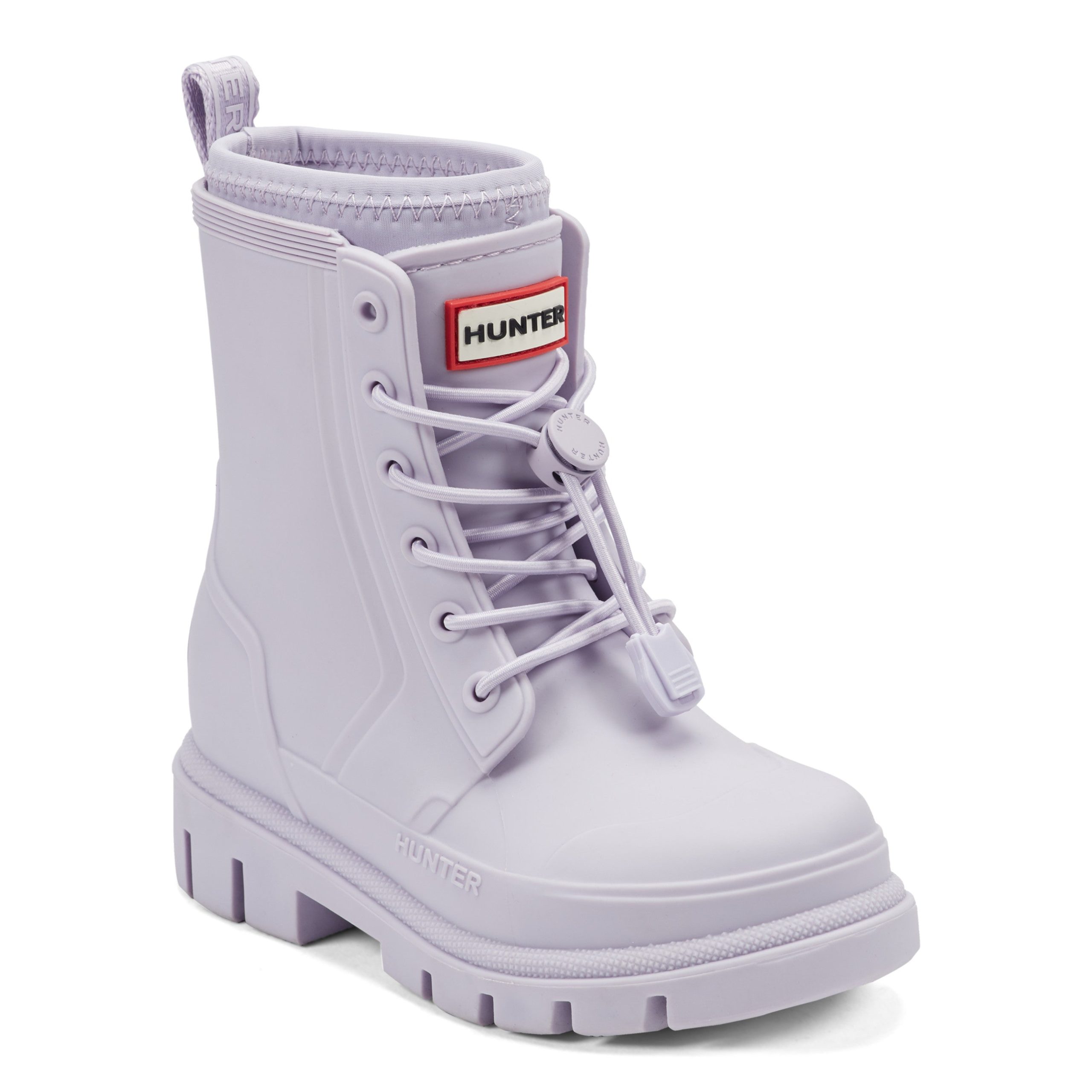 Little Kids Stamp Lace-Up Waterproof Ankle Boots - Image 2