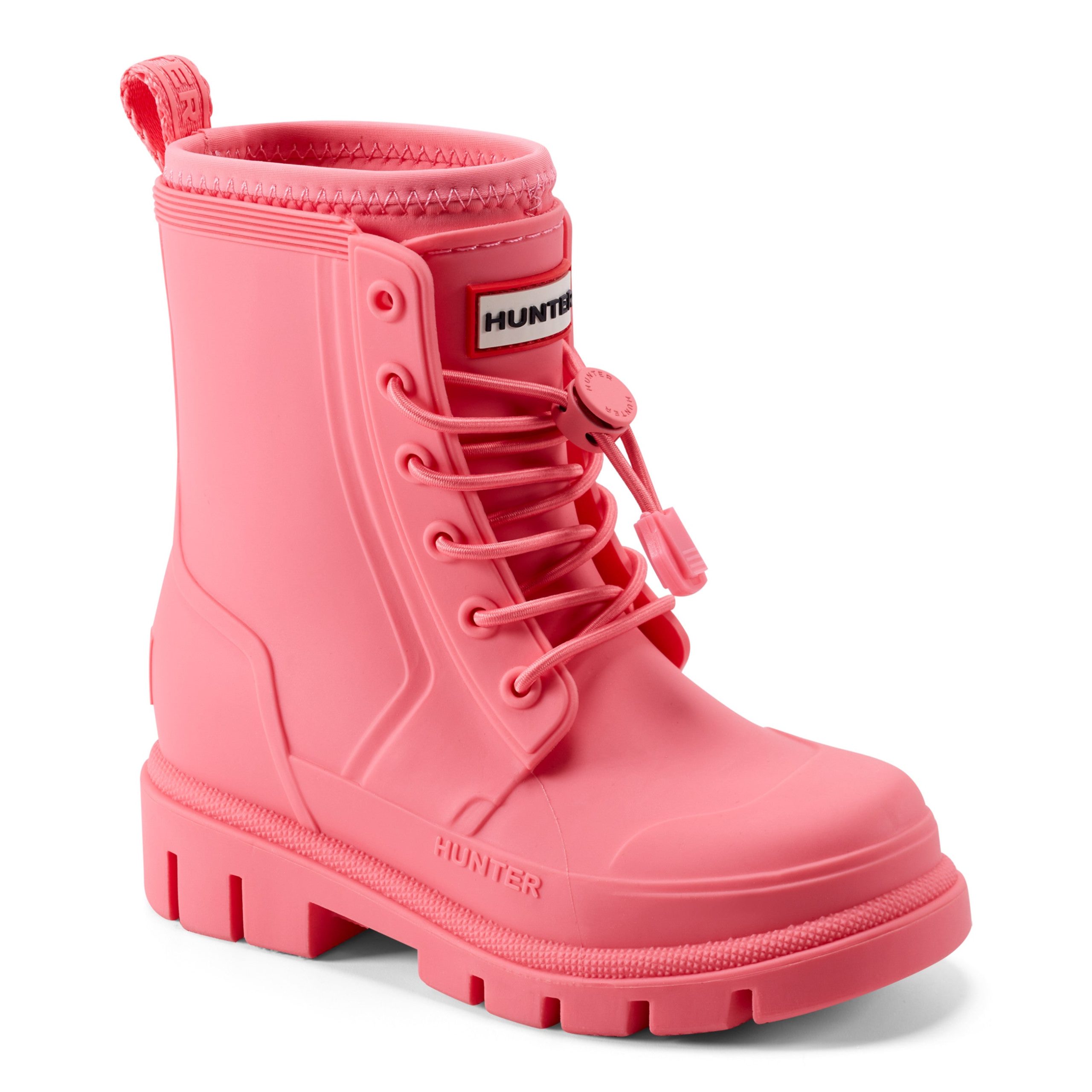 Little Kids Stamp Lace-Up Waterproof Ankle Boots - Image 2