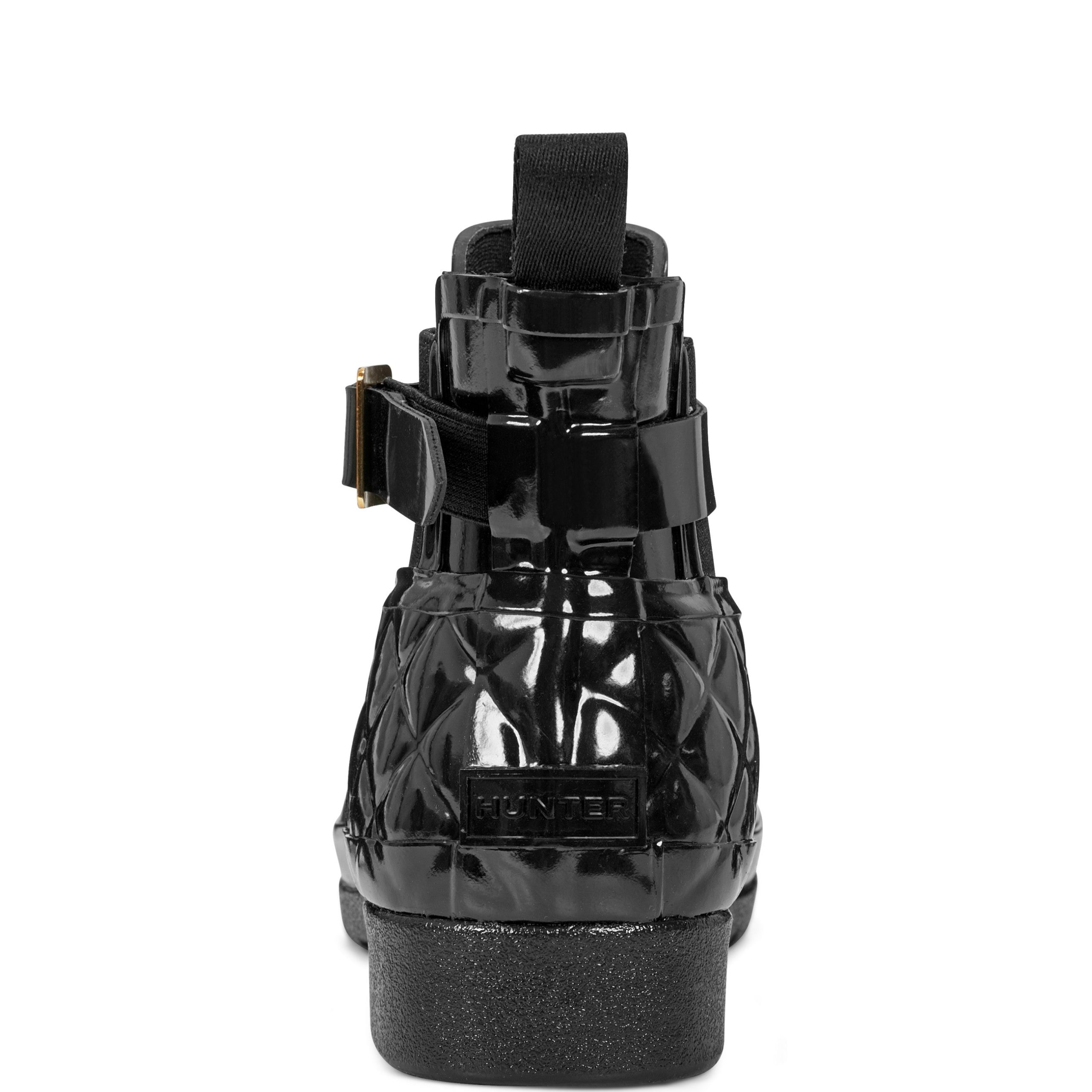 Women's Quilted Gloss Refined Slim Fit Chelsea Boots - Image 5