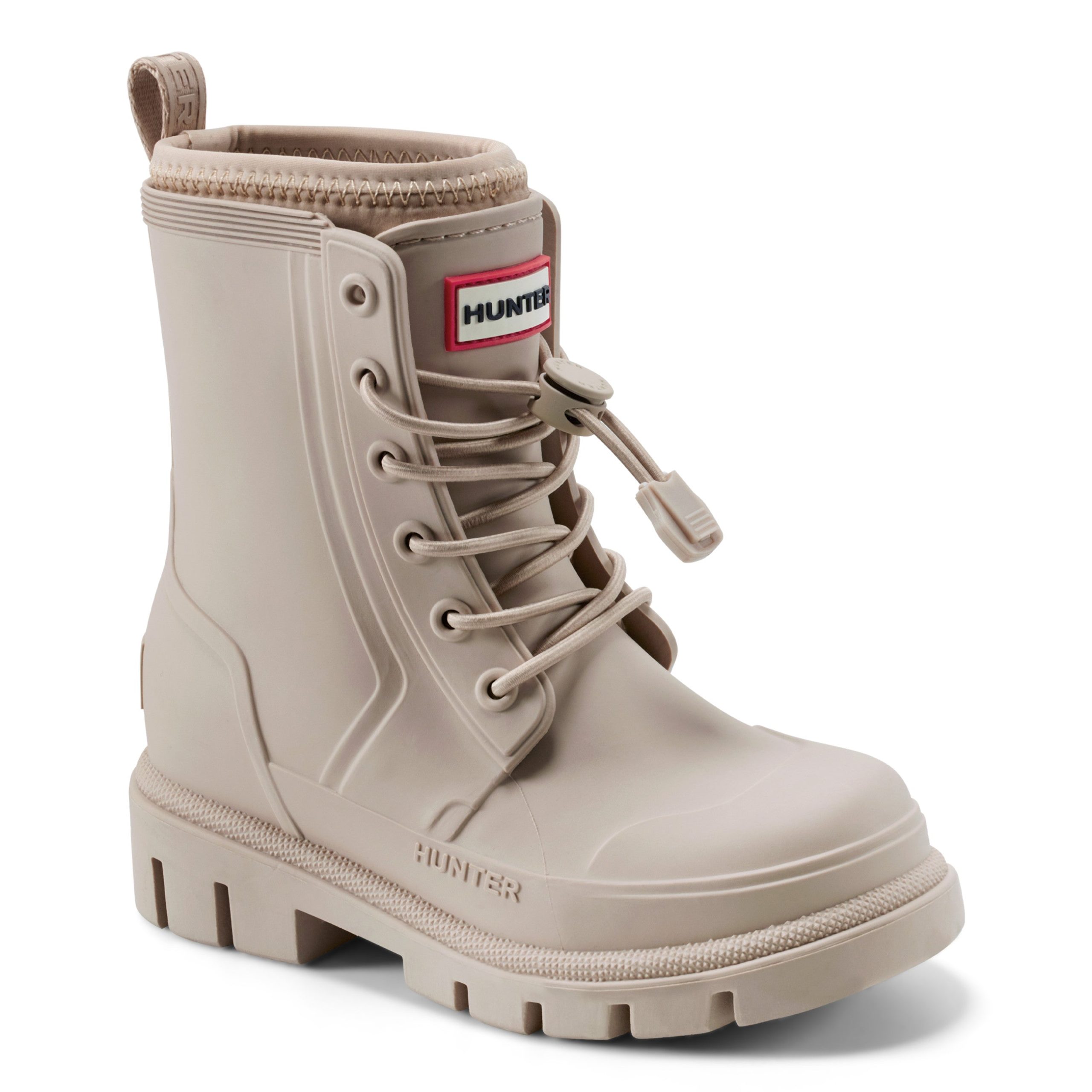 Little Kids Stamp Lace-Up Waterproof Ankle Boots - Image 2